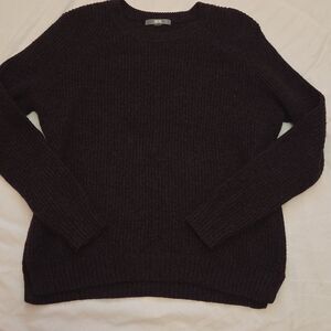 Uniqlo Maroon Low-Gauge Ribbed Crew Neck Sweater Size Large L